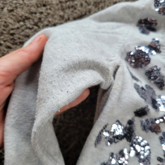 Leopard Print Sequin Sweater Woman's Express Size Medium - Picture 3 of 7